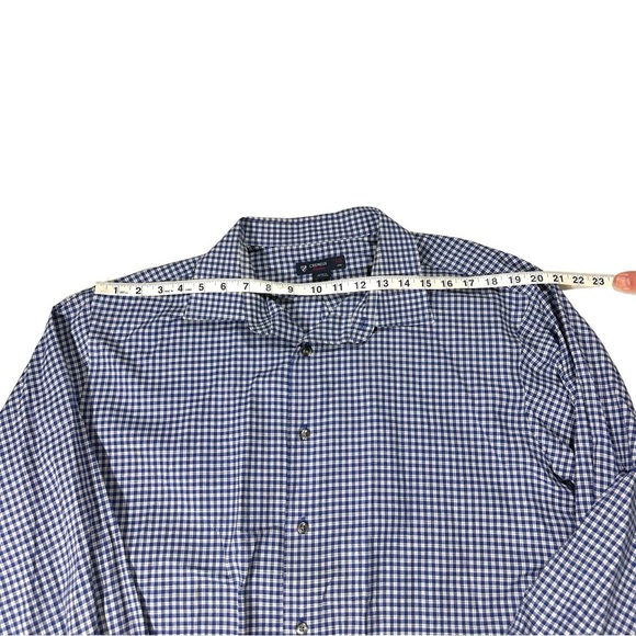 Cremieux 38 Classics Men Blue & White Gingham Long Sleeve Button Up Shirt Sz XXL - Picture 16 of 16